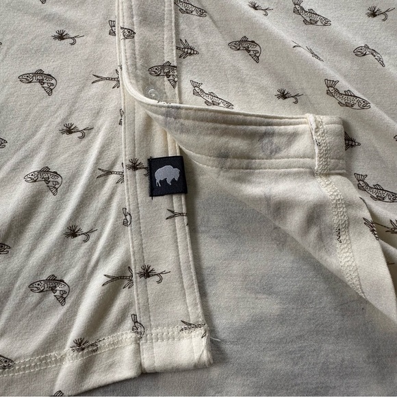 Mountain Khakis Arbor Knit Polo 100% Bamboo Cream Brown Short Sleeve Size L - Picture 14 of 14